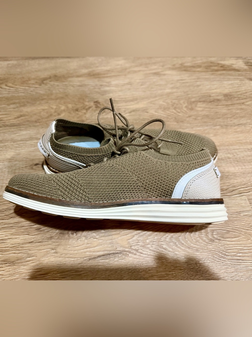 Cole Haan Olive Knit Lace-Up Women's Sneakers